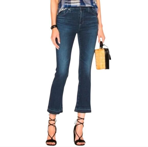 AGjean Denim - AGJEANS The Jodi Crop High Rise Slim Flare Crop - Dark Wash Size 29 NWT D0056
